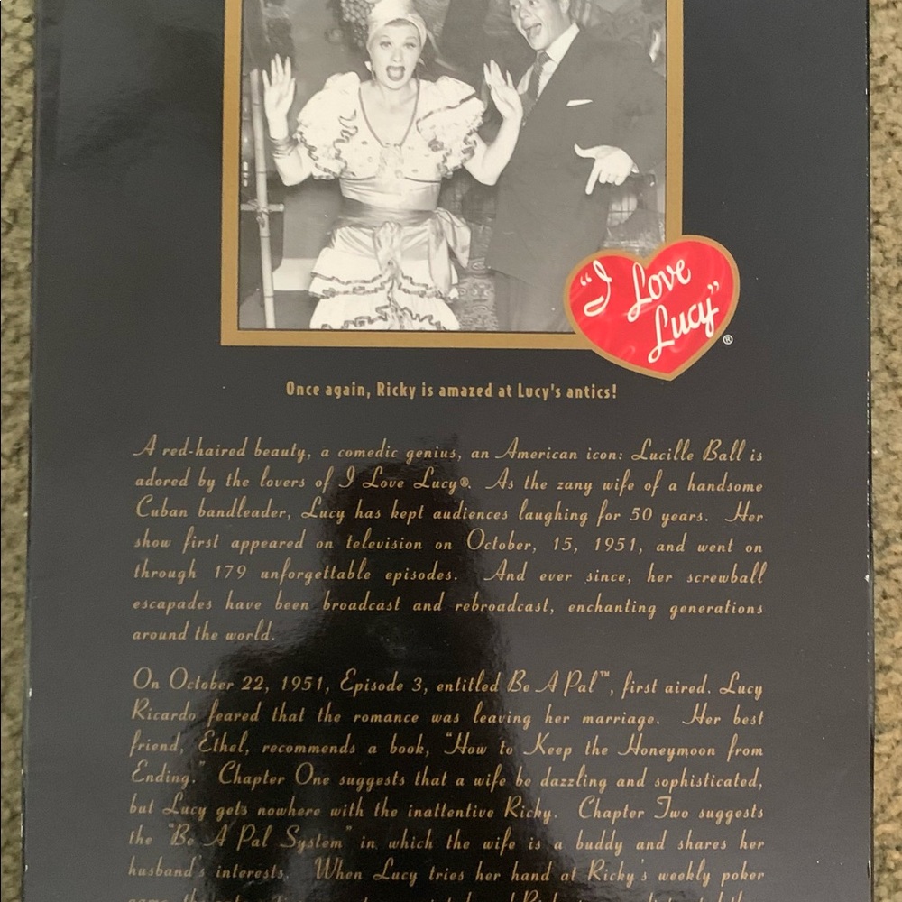 I Love Lucy Barbie “Lucy’s Italian Movie” - 1999 $45